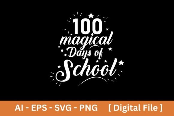 100 Magical Days of School: A Perfect T-Shirt Design