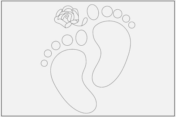 A Designer's Review of Baby Steps Rose Line Art Graphics
