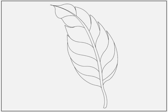 A Designer's Take on Minimalist Banana Leaf Line Art