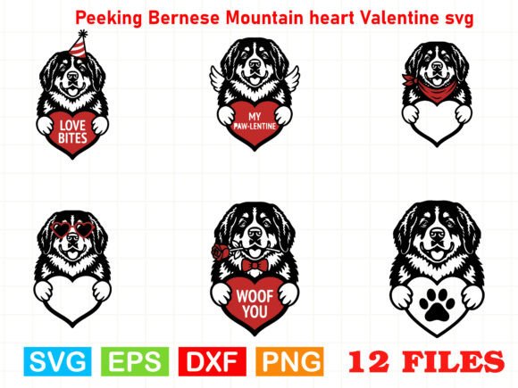 A Graphic Designer Reviews the Bernese Mountain Dog Valentine Illustration