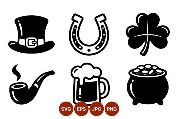A Practical Review of Black and White St. Patrick's Day Graphics and Illustrations