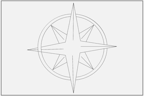 Aesthetic Compass Rose Graphics for Editorial Illustrations