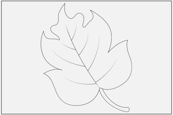 Autumn Line Art: A Minimal Graphic for Versatile Illustrations