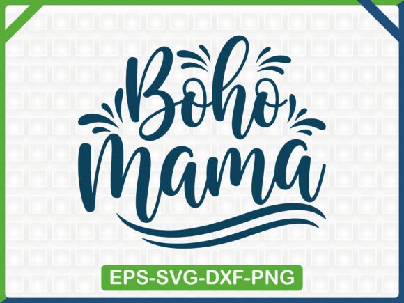 Boho Mama: A Graphic Asset for T-Shirts and Beyond