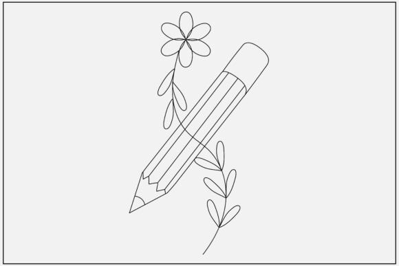 Cute Pencil and Flower Vine: An Embroidery Designer's Review