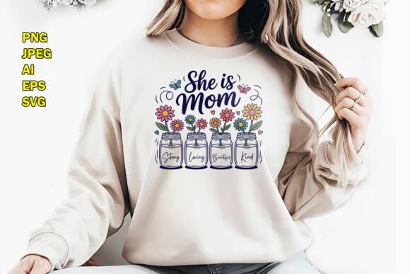 Evaluating a Seasonal Design Asset: The She Is Mom Floral T-Shirt Graphics