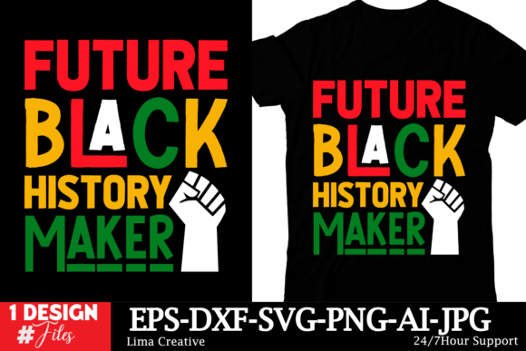 Evaluating the Future Black History Maker T-Shirt Design Asset