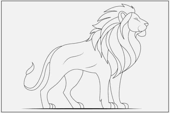 Lion Line Art: A Minimal Embroidery Design Review