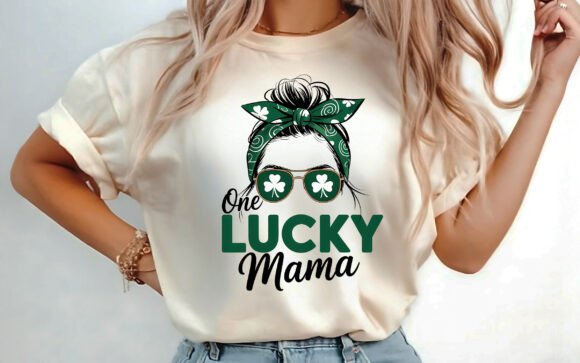 One Lucky Mama PNG: A Versatile T-Shirt Graphic